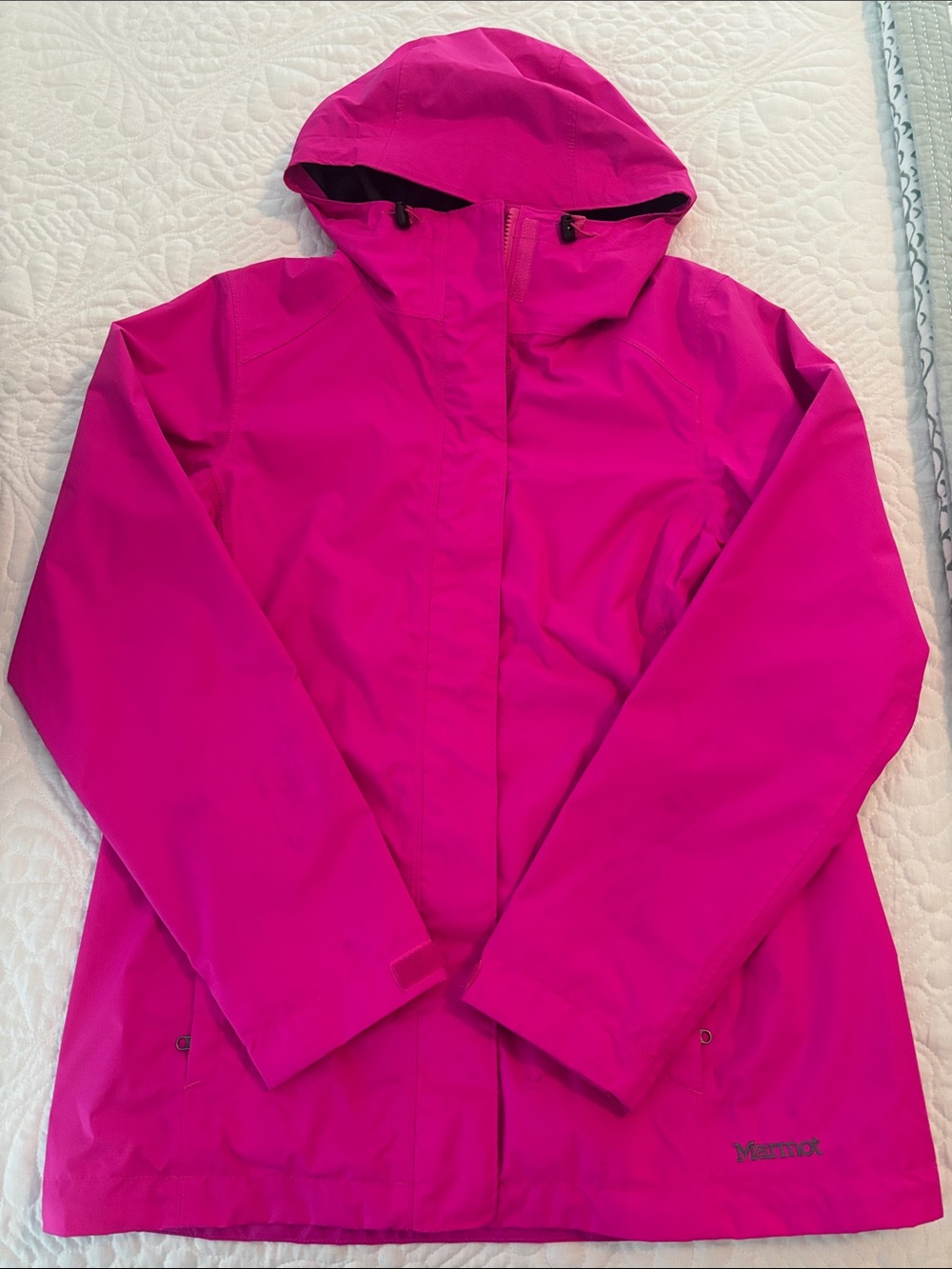 Marmot Bright Fuchsia Waterproof Hooded Jacket